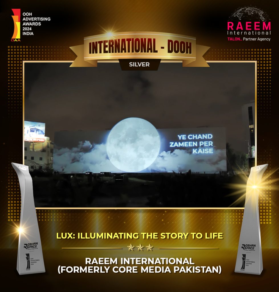 Raeem International wins Silver for LUX 'Yeh Chand Zameen Per Kaise' campaign at OAA Awards India 2024